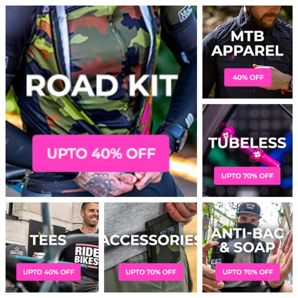 <b>Muc-Off</b> Spring Sales with 35% off everything + extra 20% off with BC membership and Clearance up to 70% off  +15% off first order and FREE postage over £30. - FREE Click and Collect.