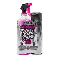 <b>Muc-Off Bike Spray Duo Kit</b> - Bundle is loaded with our famous pink Nano Tech Bike Cleaner to shred grime fast and a can of Bike Protect to give you that post-wash protective bling.