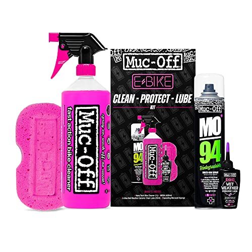 Amazon Muc Off Muc-Off eBike Clean, Protect & Lube Kit - Bike Cleaning Kit, Cleaning Bundle for Electric Bikes - Set Includes Bike Cleaner and Chain Lube #ad