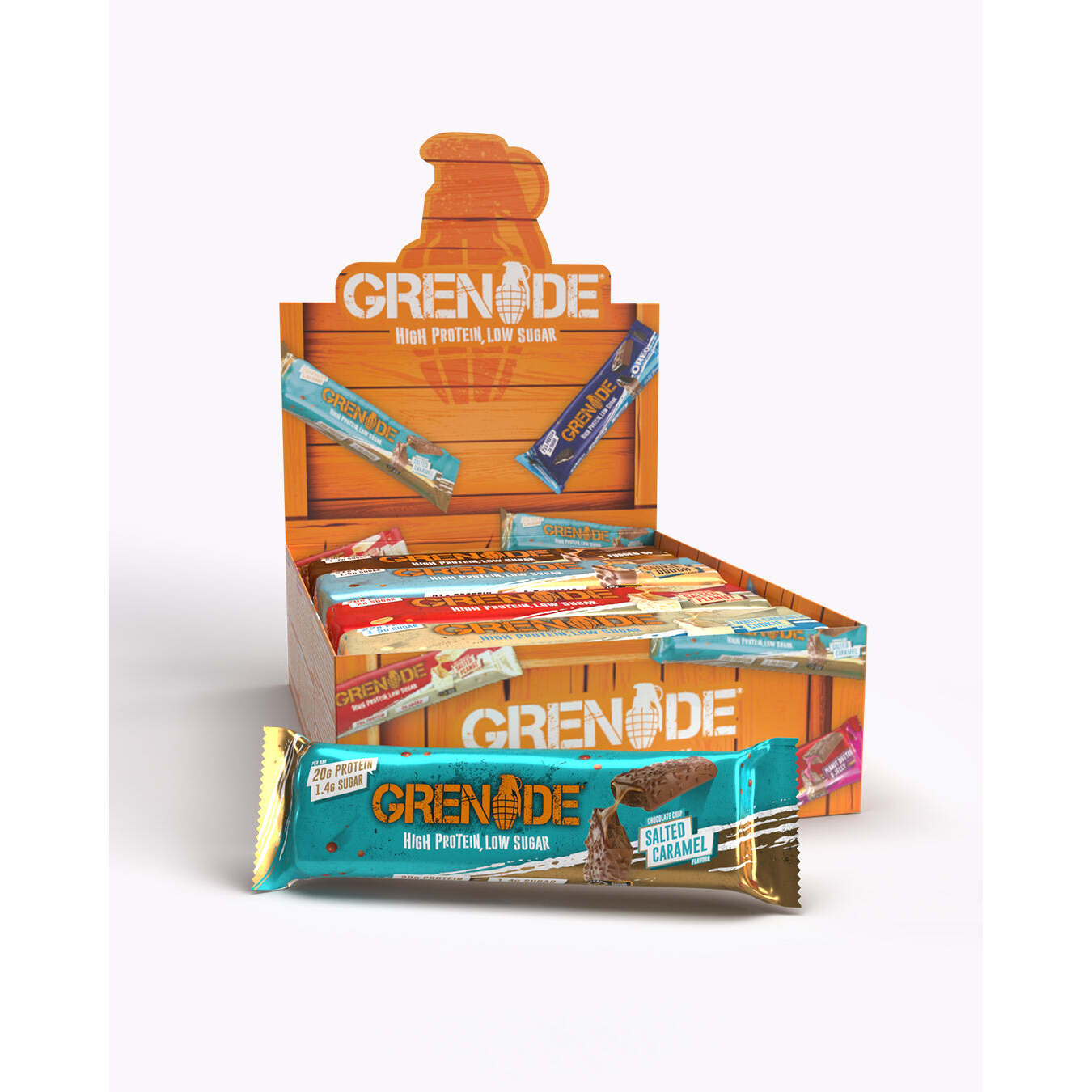 Grenade Protein Bar Selection Box - BBE April | £10 off subscribing to email list, Loyalty discounts & FREE delivery over £40