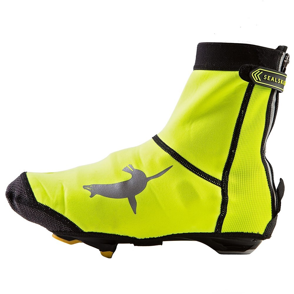 SealSkinz Neoprene Open Sole Overshoes Hi Viz Yellow - To Clear in Small only