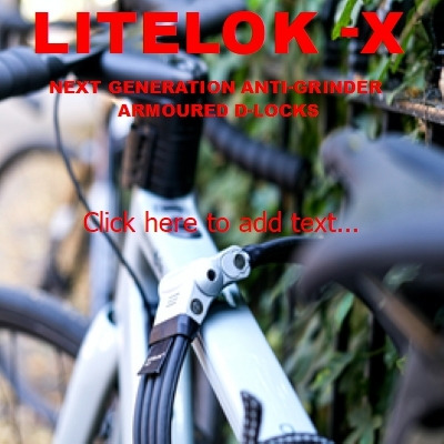 LiteLok Winter Sales - The world’s lightest, flexible, & anti-grind insurance rated next generation bike & ebike armoured flexy & d-locks. Example below, FREE Delivery.