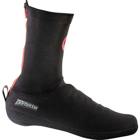 Merlin Cycles Castelli Perfetto Shoe Covers Black - FREE Delivery - the foul-weather protection of the Gabba and Perfetto lines to your feet in this do-everything overshoe.