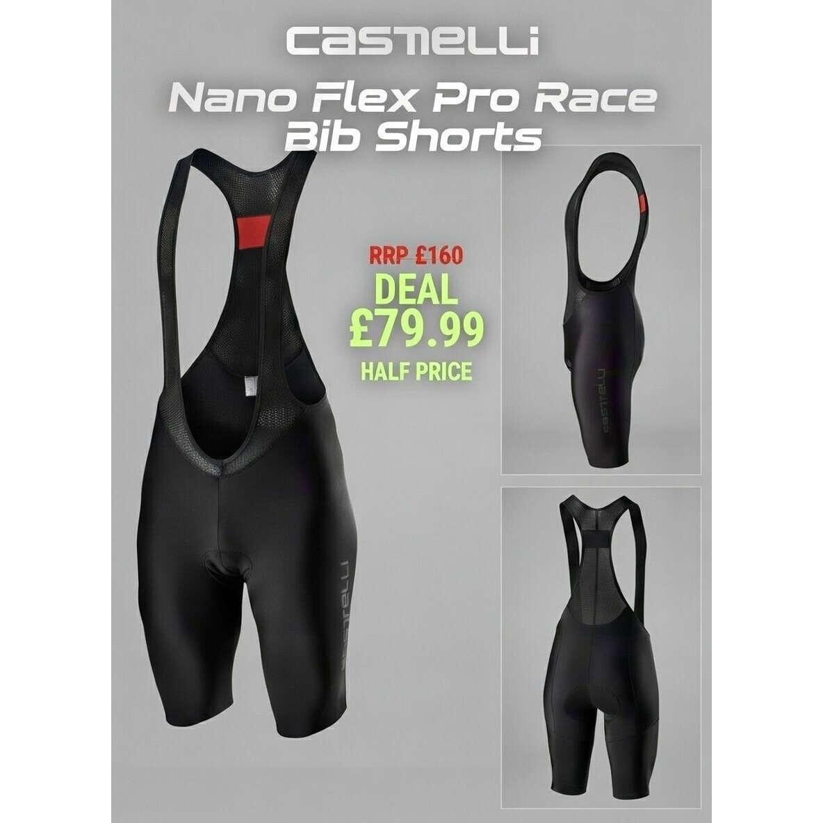 Tredz Limited <b>Castelli Nano Flex Pro Race Bib Shorts</b> | Extra 7% off for BC Members, Price match & 365 Day returns