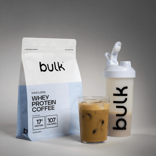 Bulk UK<b>Bulk Protein Coffee</b> 500g - Iced Mocha - Whey Protein Iced Coffee - Convenient Instant Protein Coffee