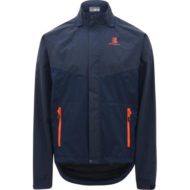 Halfords Boardman Clothing Boardman Mens Waterproof Jacket - Navy | Extra 8% off for BC Members