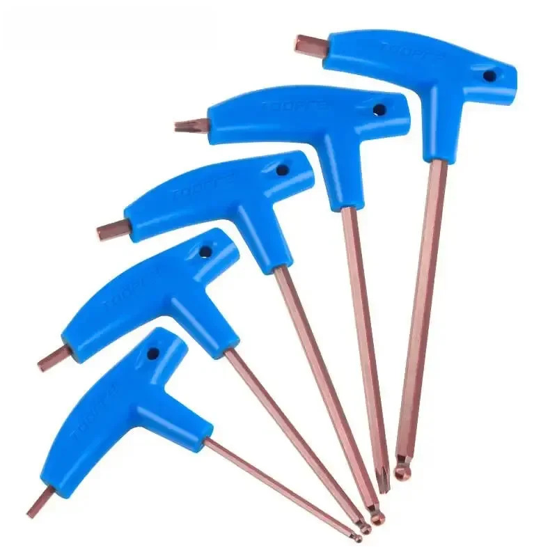 AliExpress TOOPRE T25 3/4/5/6MM Bike Allen Key Wrench T-Shaped Extended Plastic Handle With Double Ends Bicycle