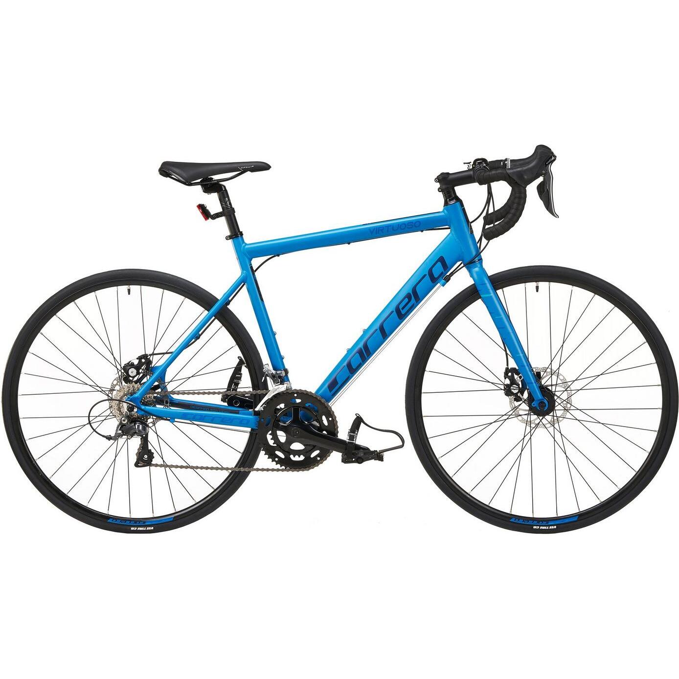 Halfords Carrera Virtuoso <b>Womens Road Bike</b> - Blue, Medium | Pricematch, Extra 8% off for BC Members, Free Bike Health Check, Cycle2Work Scheme & 0% APR Finance.