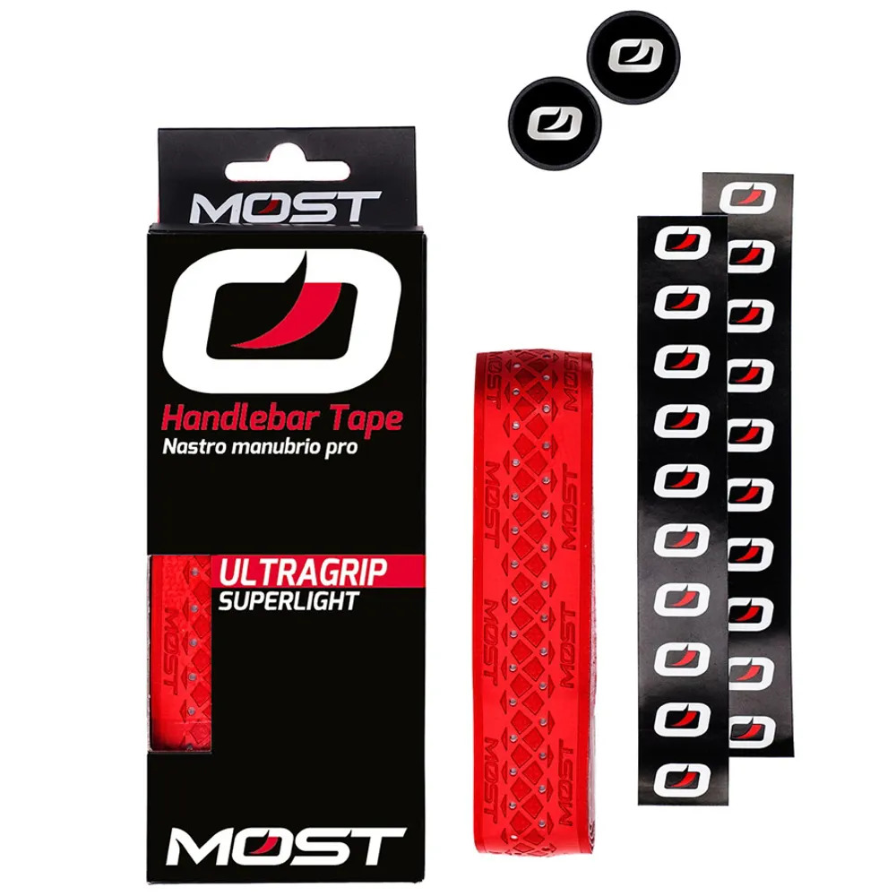 Js Cycles <b>Pinarello MOST Ultragrip Superlight bar tape</b> Red + other colours| Excl. Code CB10 for extra 10% off (exclusions apply) + Free delivery over £50, Price Match & Cycle to Work.