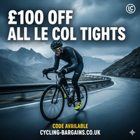 £100 off all ,<b>Le Col BibTights with Code LECOL100</b> | 15% off with Excl Code AFF-CYCLING-BARGAINS + 10% off first order + FREE delivery over £100 + Crash replacement