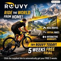 <b>ROUVY 5 Week FREE Trial</b>, Ride the World from Home, Real Routes, Virtual Races & Interactive Workouts | Click the link for your 5 Week FREE Trial or add code '<b>CBROUVY5WKS</b>' manually.