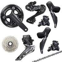 <b>Shimano Ultegra R8170 Di2 Disc Groupset</b> | Perfectly balances performance with value, components are slick, reliable, and only minimal weight penalty compared to Dura-Ace.
