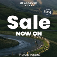 Evans Cycles <b>Evans Spring Sales</b> with up to 70% off | Extra Discount Codes on-site, Interest FREE options & Save with Ride to Work.
