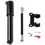 Portable Mini Bicycle Aluminum Alloy Tire Pump Air Pump, 100PSI High Pressure Hand Pump for Mountain Road Bike, Football, Basketball, Volleyball, Tires - Ball Pump Needle/Frame Mount