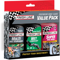 uPRISE Bikes <b>Finish Line Bike Care</b> Value Pack - 3 Pack | Price match, 365 day returns, 18 month Warranty, Finance available & FREE UK Postage.