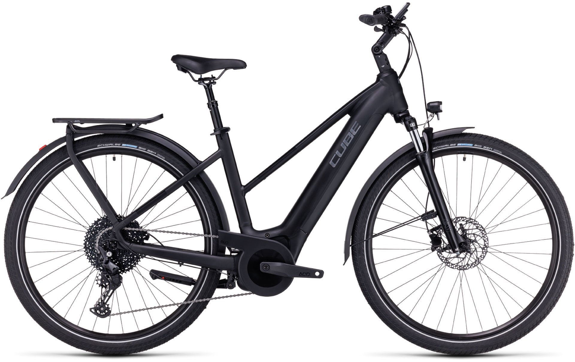 The Electric Bike Shop Cube Ex-Display Touring Hybrid Pro 625 Electric Bike in Black & Metal X-Small 46cm Frame Trapeze X-Small 46cm. Black & Metal