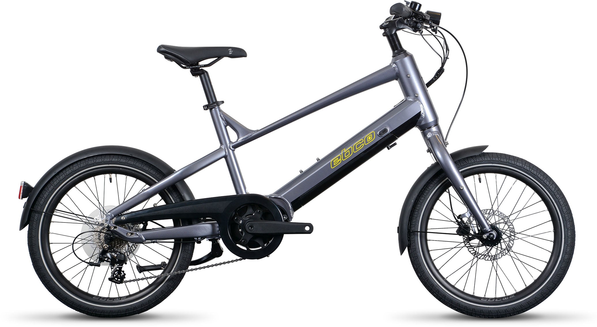 The Electric Bike Shop Ebco Street 3 Electric Compact Bike In Gunmetal Grey One Size For Riders 5ft To 6ft Gunmetal Grey