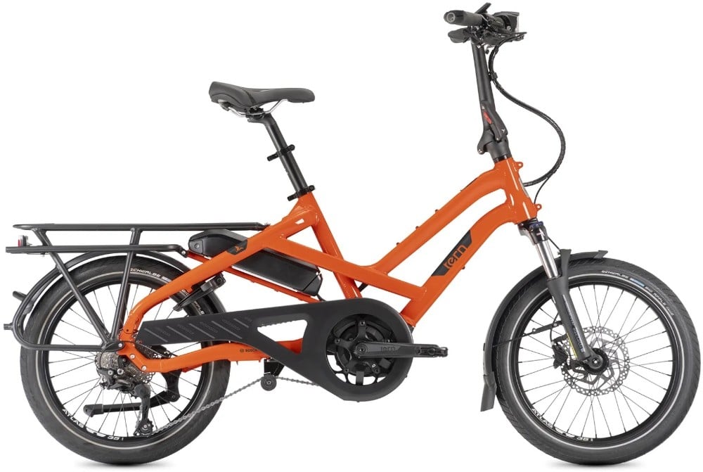 The Electric Bike Shop Tern HSD P10 Electric Cargo Bike In Orange or Blue & Green One Size For Riders 4’11” to 6’5” Orange