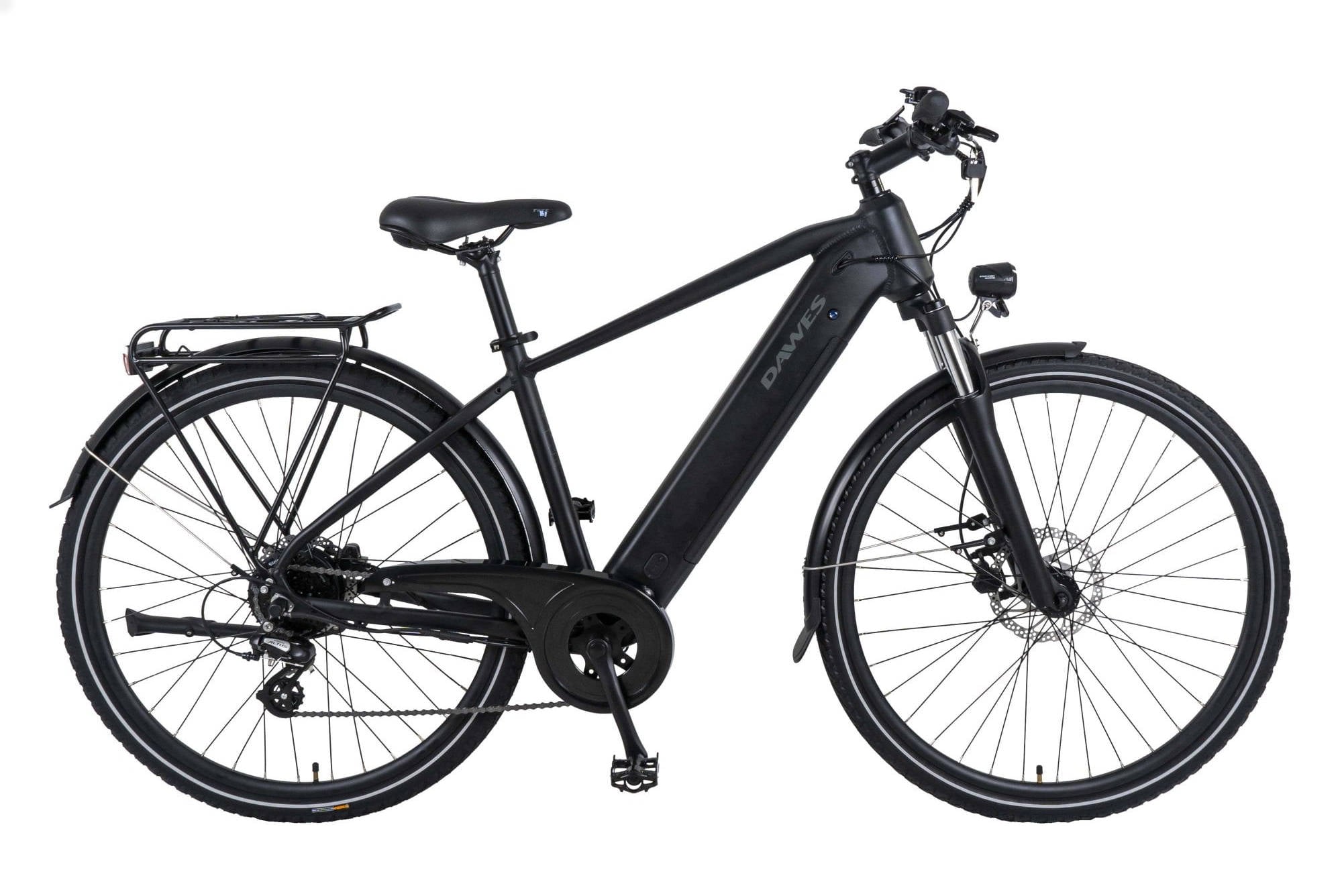 The Electric Bike Shop Dawes 2025 Spire 1.0 Crossbar Electric Bike With Hub Motor In Black Large 19in Black