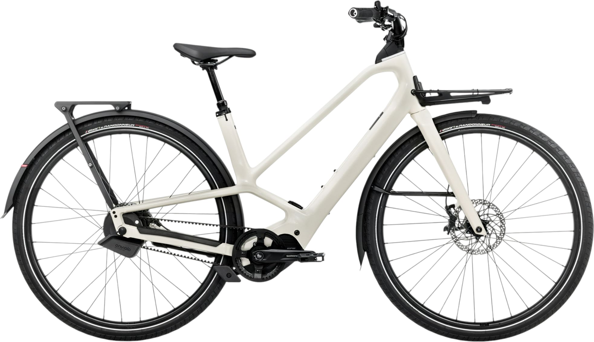 The Electric Bike Shop Orbea 2025 DIEM 10 Electric Bike With Belt Drive & Hub Gears In Ivory White Gloss Small Ivory White Gloss