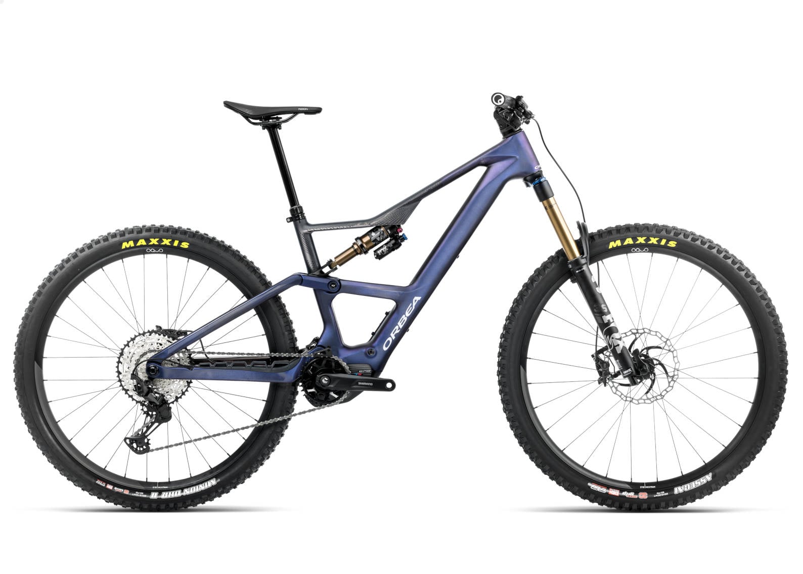 The Electric Bike Shop Orbea 2025 Rise LT M10 630W Electric Full Suspension Mountain Bike In Tanzanite, Cosmic Or Desert Rose X-Large 51cm Tanzanite Carbon
