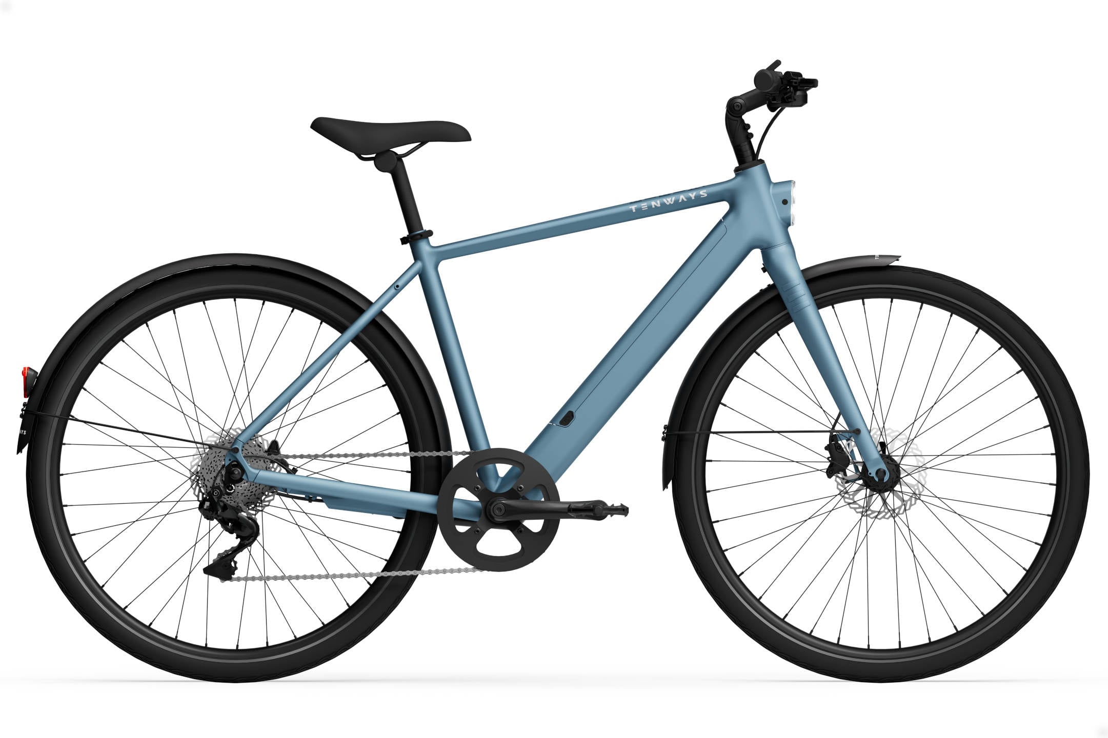 The Electric Bike Shop Tenways 2025 CGO600 Plus Electric Bike In Pebble Grey Or Sky Blue Crossbar Large 54cm Sky Blue