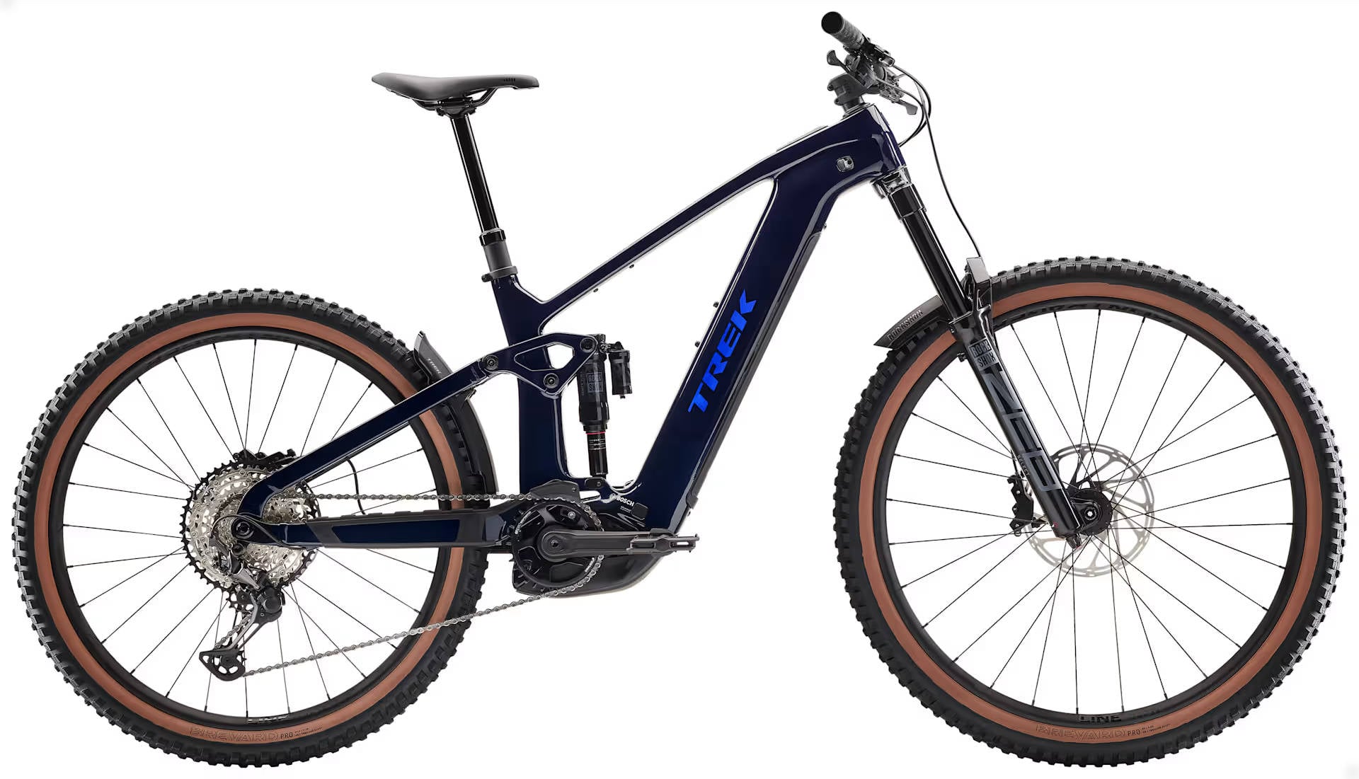 The Electric Bike Shop Trek 2026 Rail+ 9.7 Gen 5 800Wh Electric Full Suspension Carbon MTB In Navy Smoke Medium 17.5in Navy Smoke