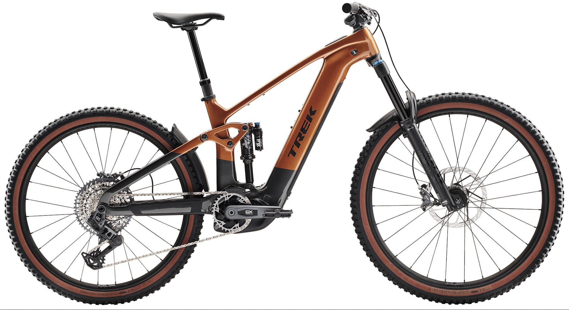 The Electric Bike Shop Trek 2026 Rail+ 9.8 GX AXS T-Type Gen 5 800Wh Electric Full Suspension Carbon MTB In Pennyflake Small 15.5 inch Pennyflake