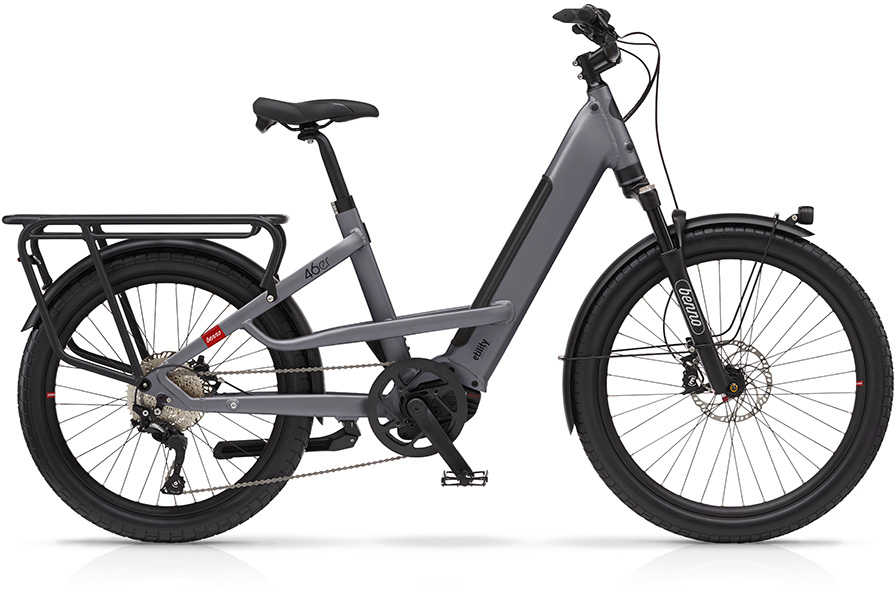 The Electric Bike Shop Benno 46er CX 500Wh Step Through Electric Cargo Bike In Green, Blue, Grey Anthracite Grey