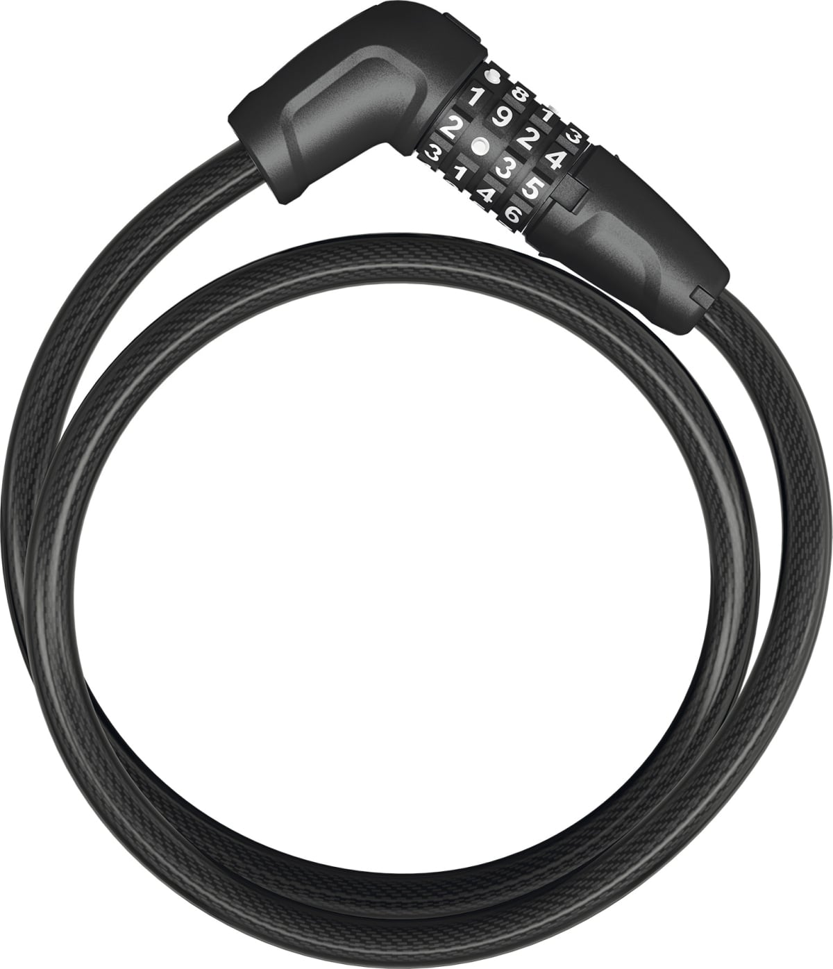 The Electric Bike Shop Abus 5410C/85 BK Numerino Combination Coil Cable Lock Tresor 6512C/180cm 40801 Short 85cm Black
