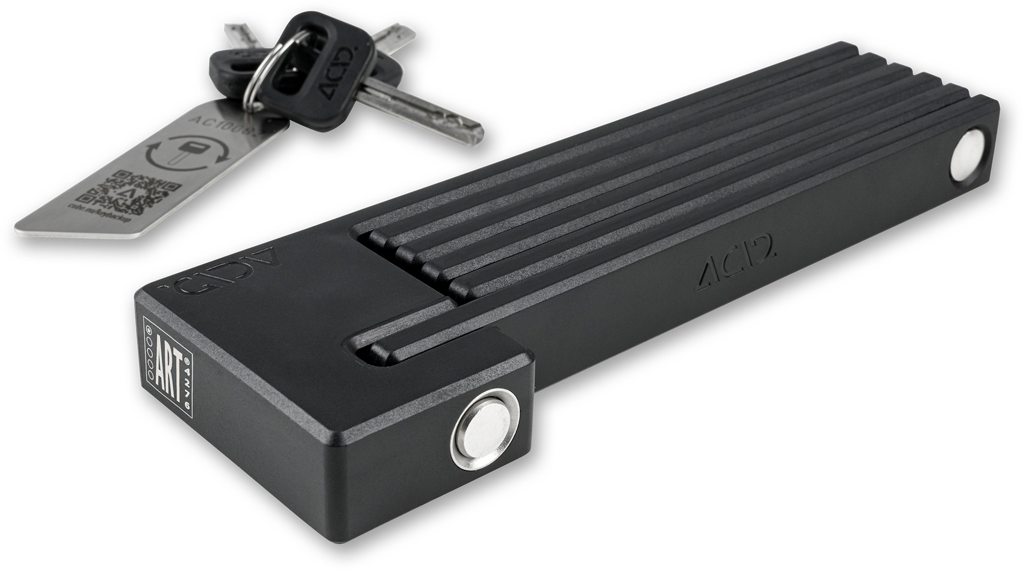 The Electric Bike Shop Acid Folding Bicycle Lock Rigid Pure Art 1 In 800mm, 1000mm or 1200mm 800mm