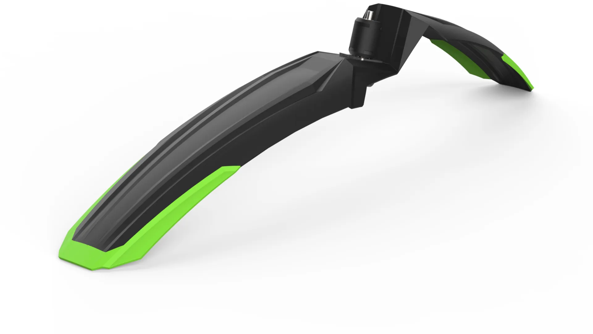 The Electric Bike Shop Acid Mudguard Vane Front 27.5 In Black & Grey, Black & Blue Or Black & Green Black & Green