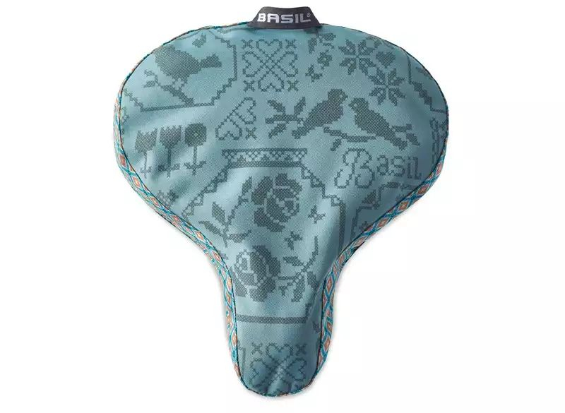 The Electric Bike Shop Basil Boheme Saddle Cover In Red, Jade, Blue, Forest Green, Fig Red Or Charcoal Jade