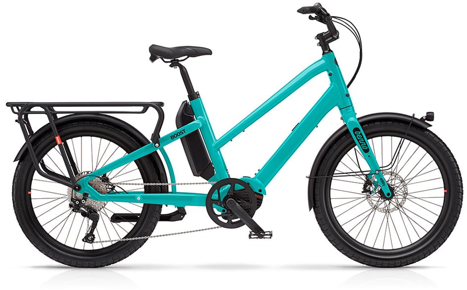 The Electric Bike Shop Benno Boost E CX EVO 5 Easy On Electric Cargo Bike In Machine Blue, Aqua Green Or Anthracite Grey Aqua Green