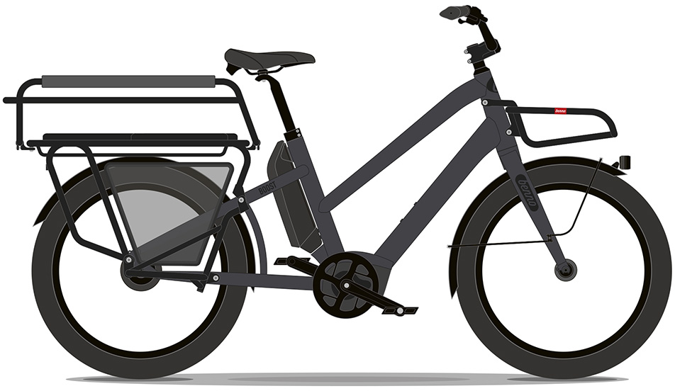 The Electric Bike Shop Benno Boost Performance Fully Loaded Easy On Electric Cargo Bike In Machine Blue, Aqua Green or Anthracite Grey Anthracite Grey