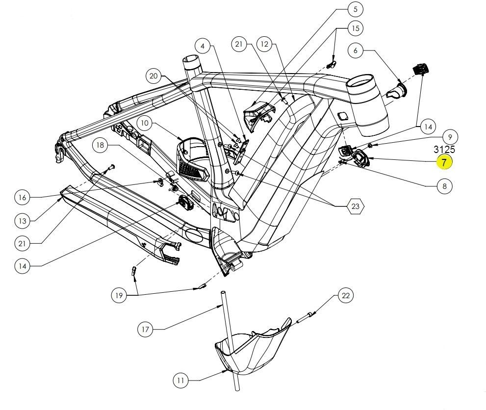 The Electric Bike Shop Bosch Cube / Charger Hole Cover (18-00606) 2020-2021 Models