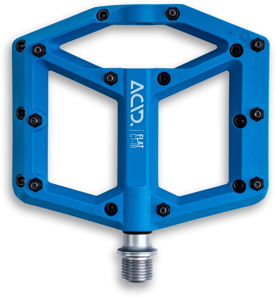 The Electric Bike Shop Acid Pedals Flat C1-IB In Black, Blue, Red, Grey Or Olive Blue