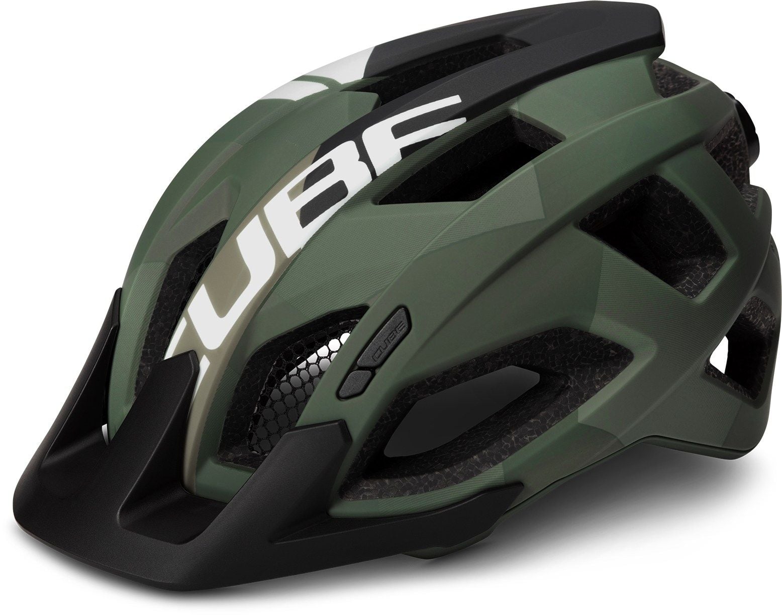 The Electric Bike Shop Cube Helmet Pathos In Black, Blue, Grey, White, Red, Olive Or Teamlime Medium 52-57cm Olive