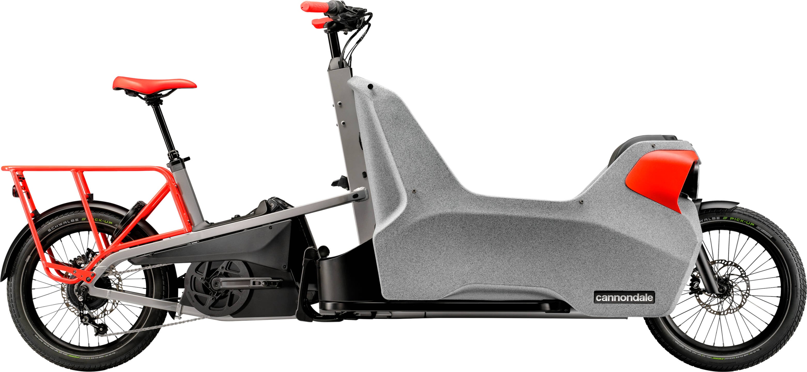 The Electric Bike Shop Cannondale Wonderwagen Neo 1 725Wh / 1450Wh Electric Cargo Bike With Enviolo CVT Hub Gears In Grey One Size For Riders 5ft 3in to 6ft 6in Grey