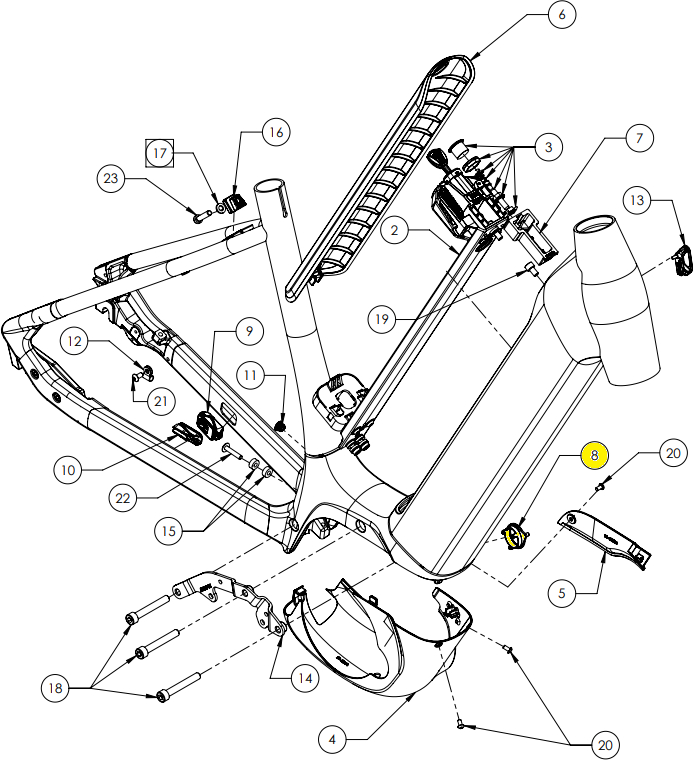 The Electric Bike Shop Cube Charger Port Mount BES3