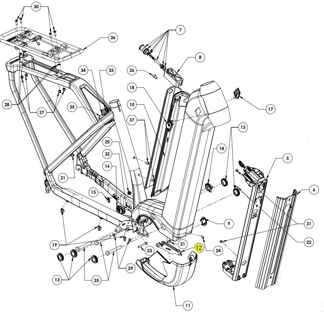 The Electric Bike Shop Cube Motor Plug Bracket Cover 3376