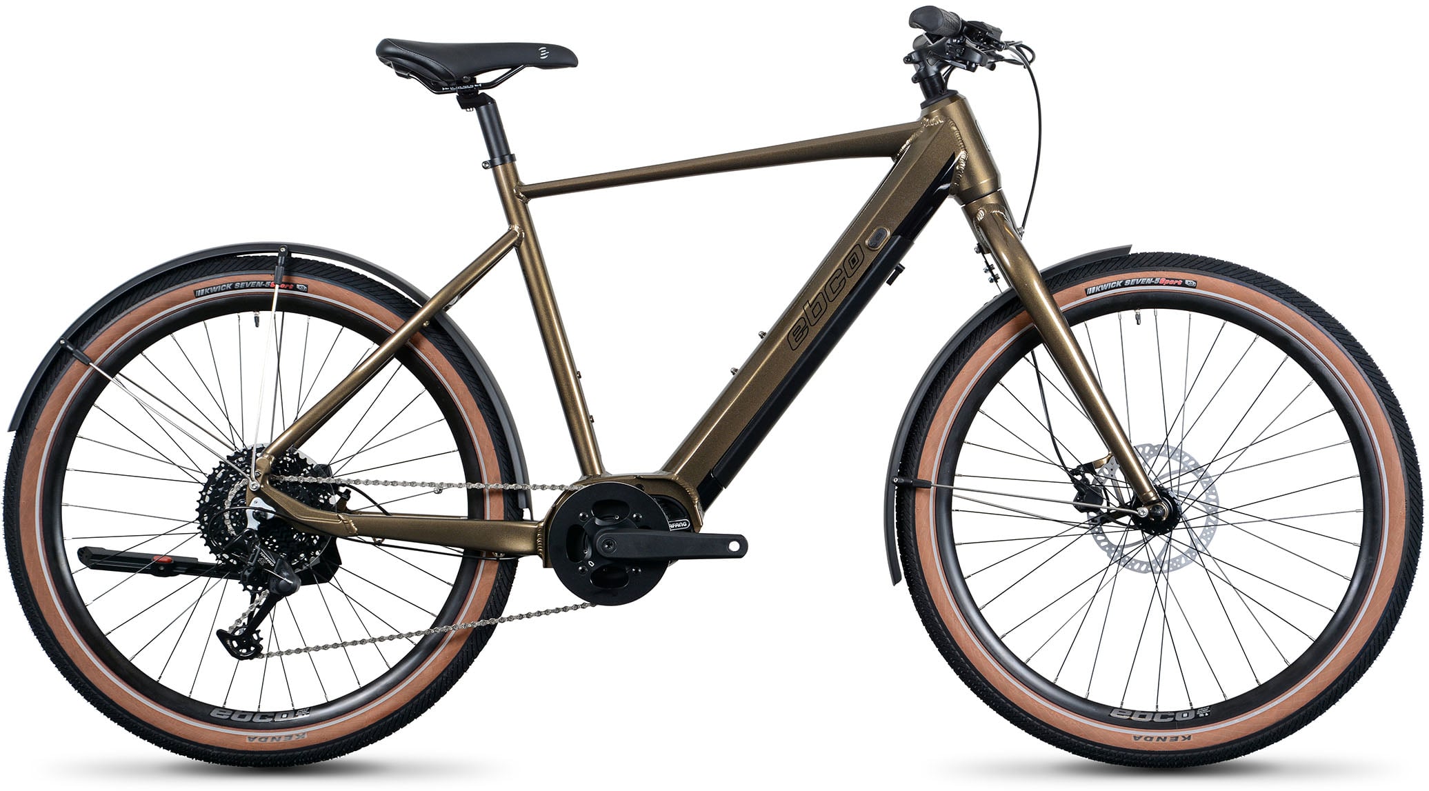 The Electric Bike Shop Ebco Adventure 3R Electric Bike Crossbar Frame In Bronze Small 50cm Bronze