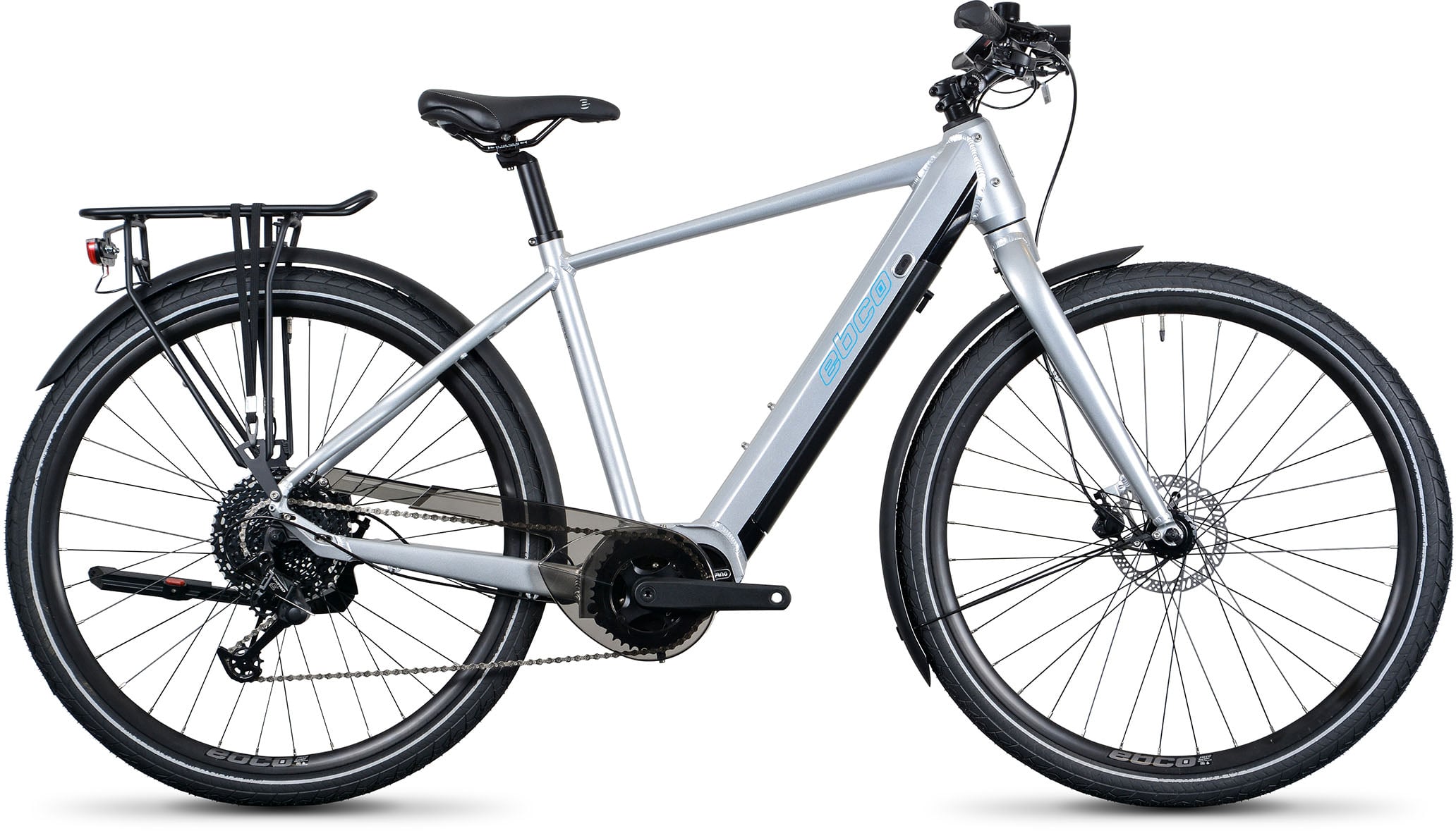 The Electric Bike Shop Ebco Urban 3R Electric Bike Crossbar Frame In Arctic Silver Small 50cm Arctic Silver