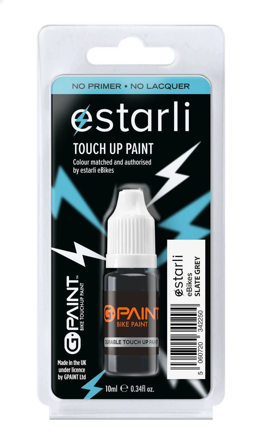 The Electric Bike Shop Estarli Touch-up Paint In Black / Grey Slate Grey