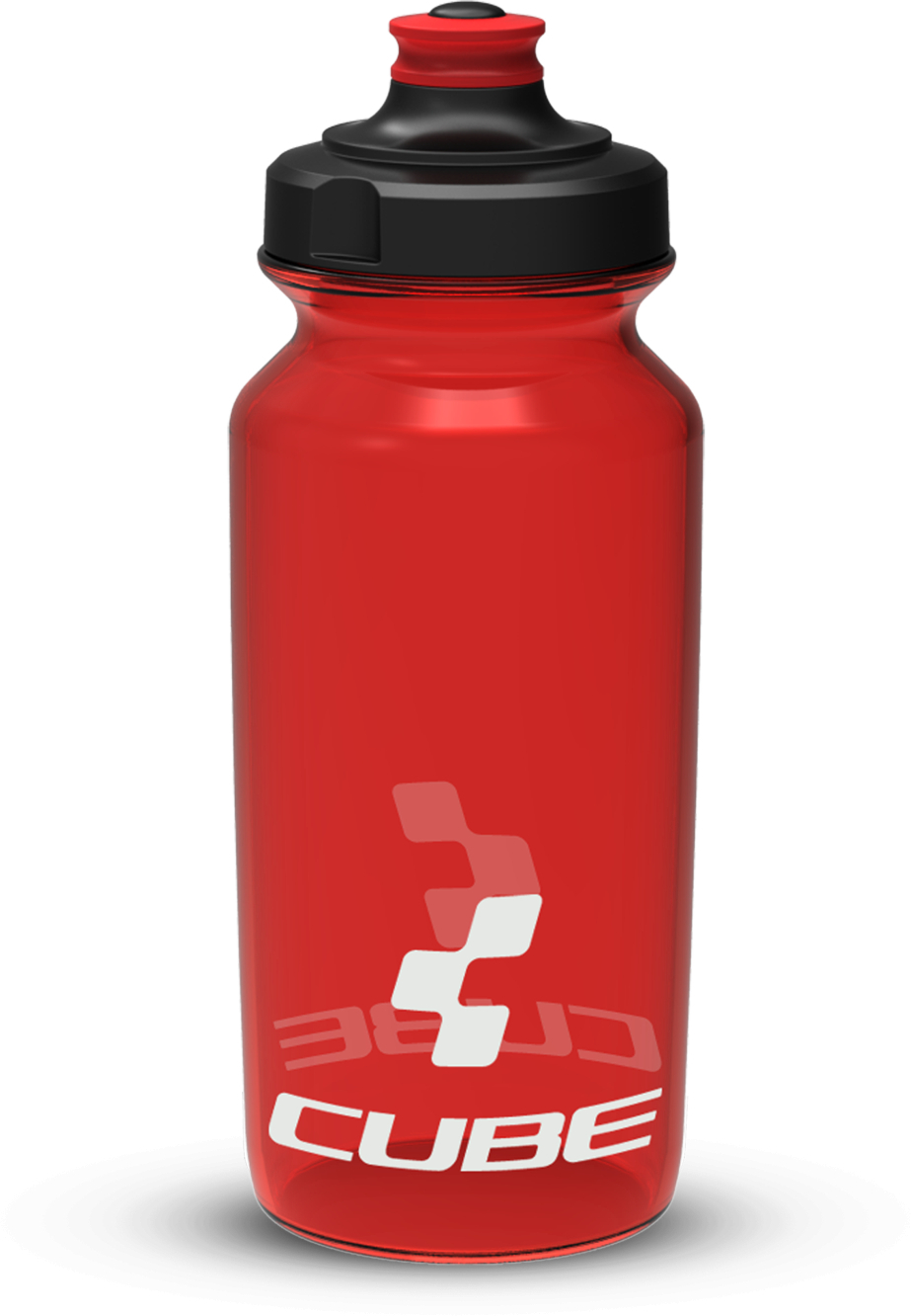 The Electric Bike Shop Cube Icon Water Bottle 0.5 Litres in Blue, Red, Green, Black or Clear 0.5L Red
