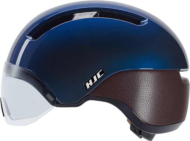 The Electric Bike Shop Hjc Helmets HJC Sports Calido Plus Urban Helmet In Pearl White, Silver, Navy Or Black Medium 55-59cm Metal Navy Brown