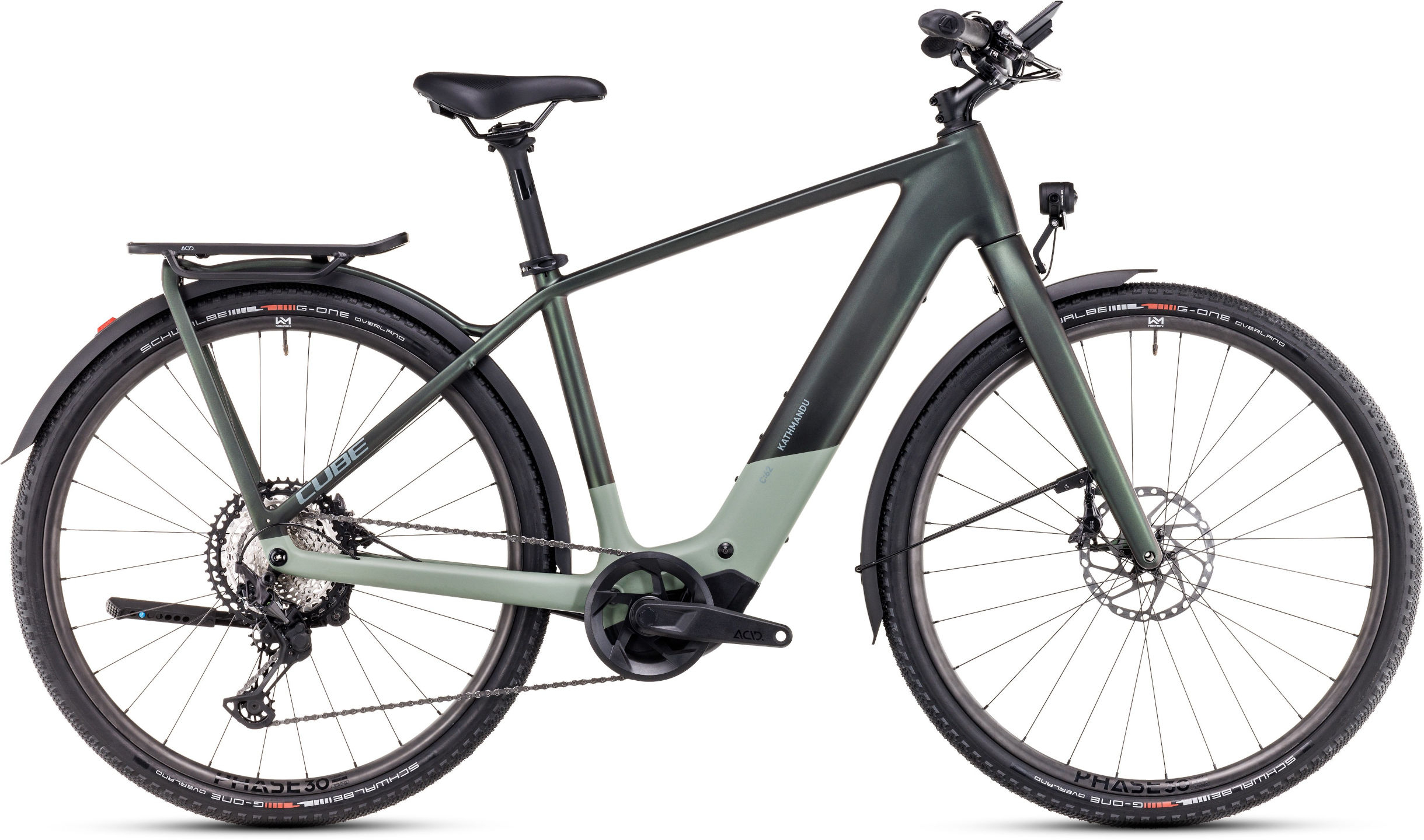 The Electric Bike Shop Cube Kathmandu Hybrid C:62 SLT 400X Electric Bike In Stellar & Origanogreen Cross Bar Large 58cm Stellar / Origanogreen