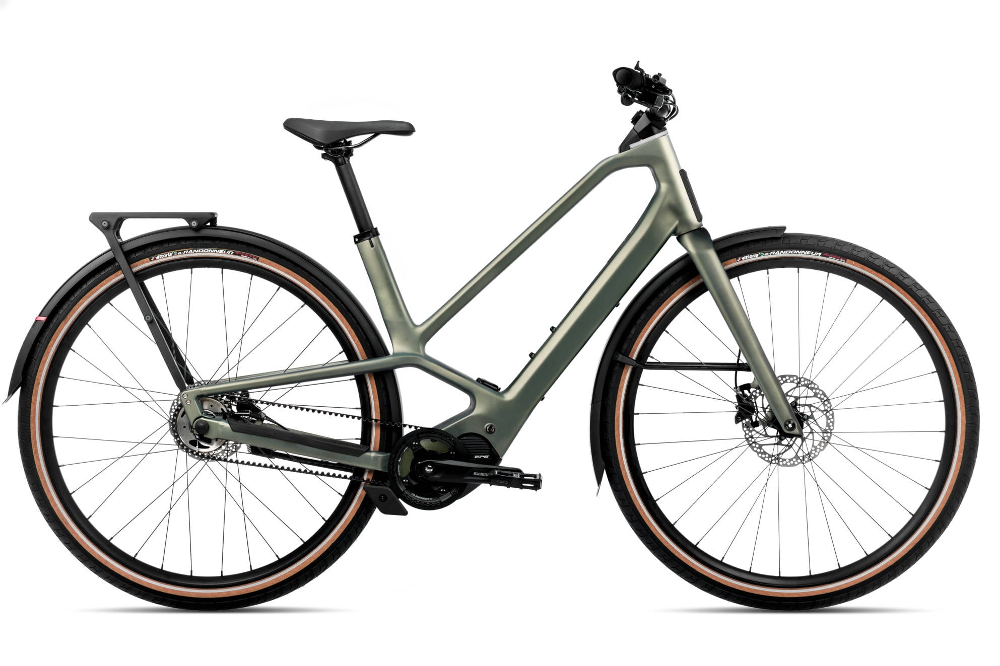 The Electric Bike Shop Orbea DIEM 20 Electric Bike With Belt Drive & Hub Gears In Spaceship Green Matt Small 44.2cm Spaceship Green Matt