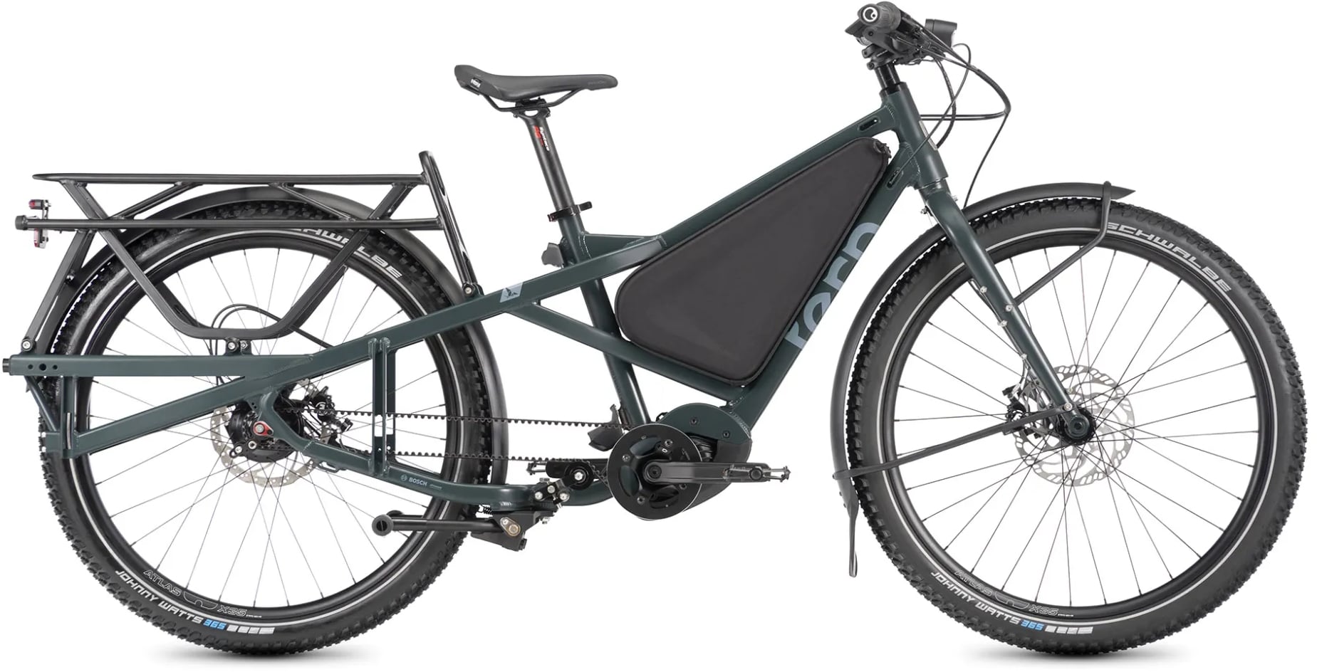 The Electric Bike Shop Tern Orox R14 29 Adventure Electric Cargo Bike With Belt Drive & Hub Gears in Granite Medium Frame 29 Wheel Granite