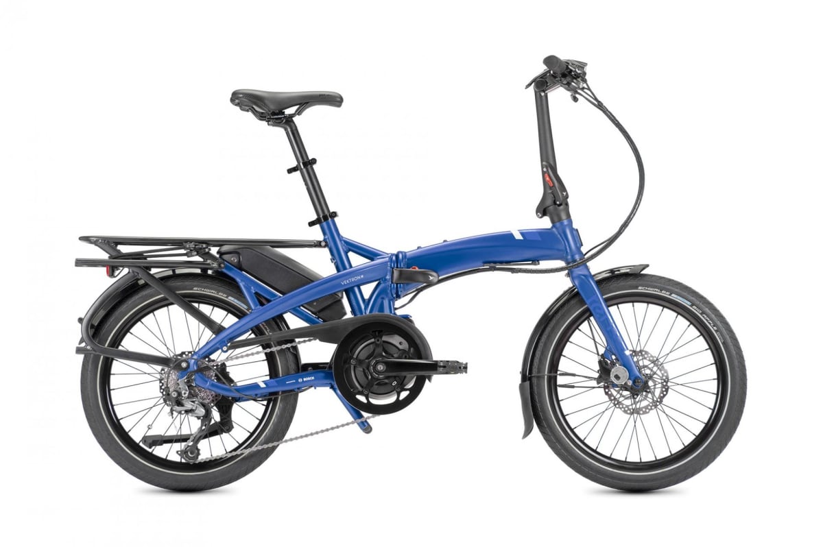 The Electric Bike Shop Tern Vektron Q9 Folding Electric Bike 9 Speed In Satin Blue Or Satin Red One Size Satin Blue